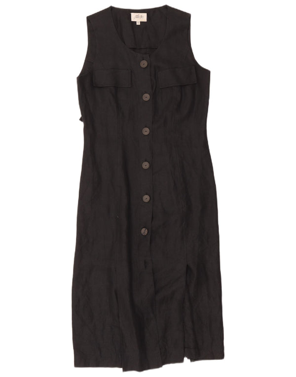robe chemise sans manches femme vintage IT 42 Chevrons noirs moyens