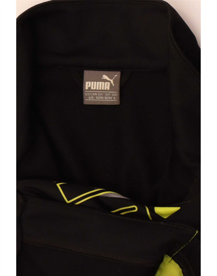 Giacca da ginnastica grafica da uomo Puma Large Black Colourblock