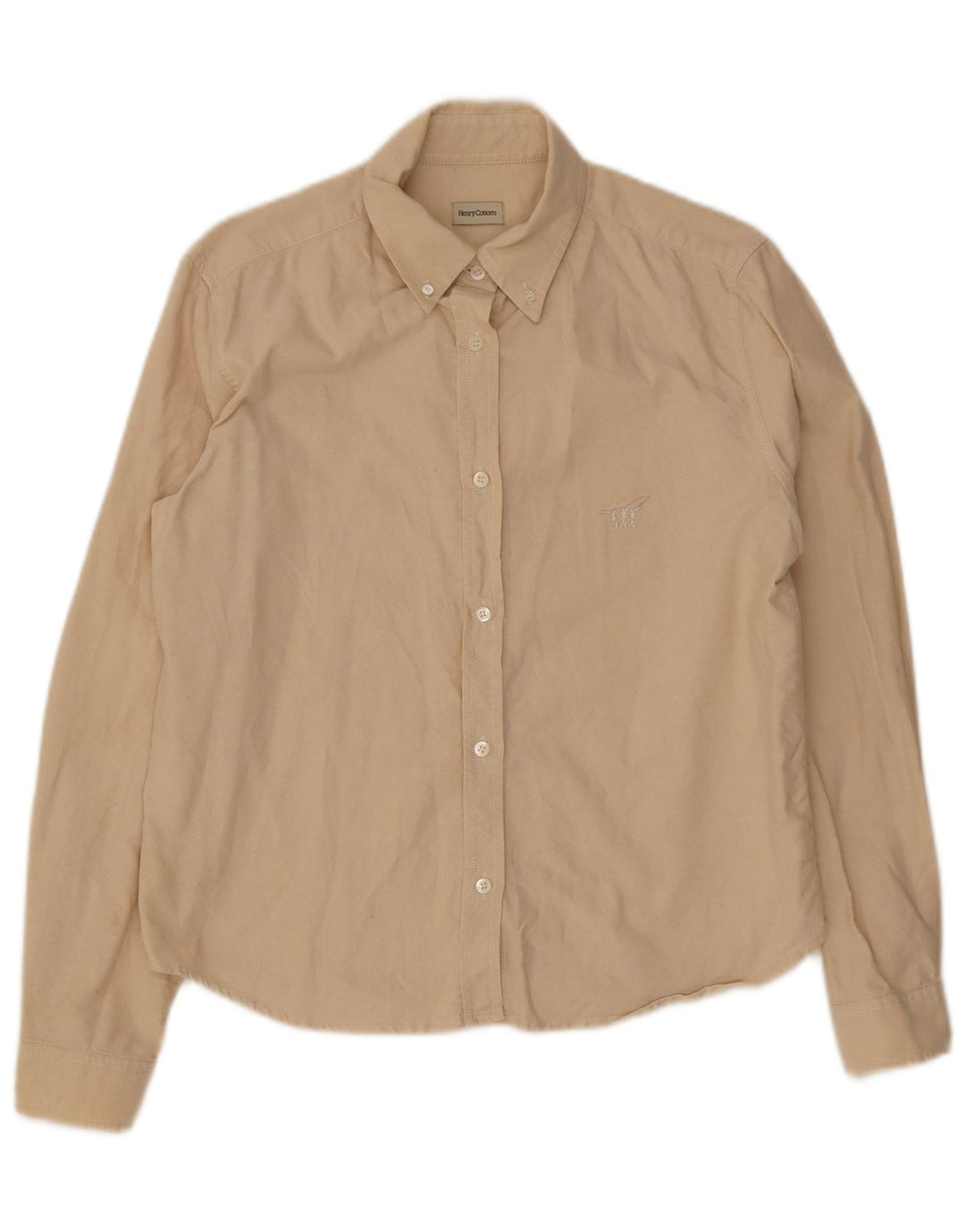 Henry Cottons Womens Shirt IT 48 XL Beige Cotton