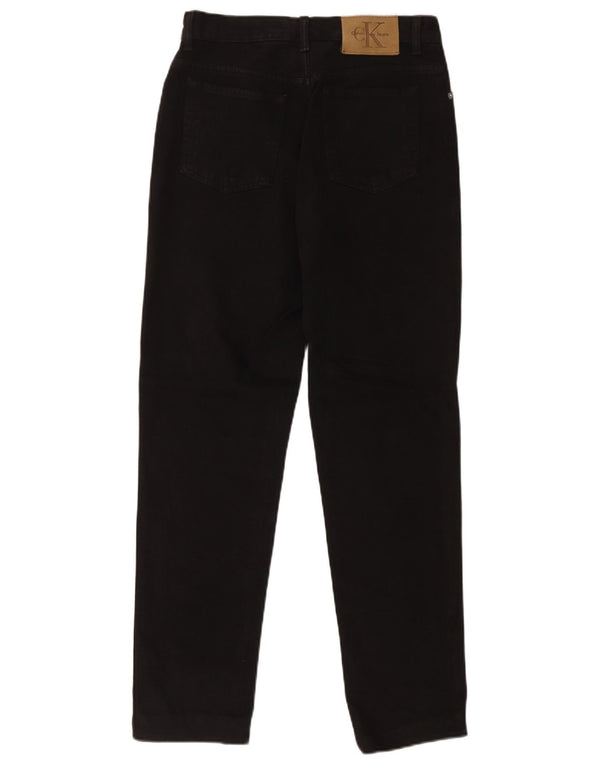 Calvin Klein Womens Straight Jeans US 8 Medium W30 L29 Black Cotton