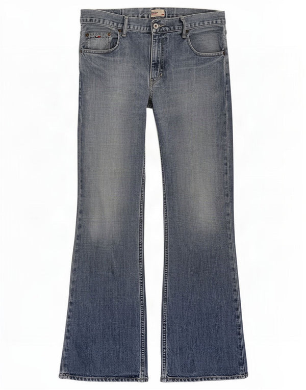 Tommy Hilfiger Womens Manhattan Bootcut Jeans W34 L31 Blue Cotton