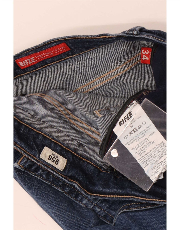 Jeans slim da uomo Rifle W34 L33 in cotone blu