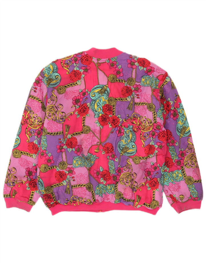 Marks & Spencer Girls St. Michael Bomber Jacket 13-14 Years Pink Floral