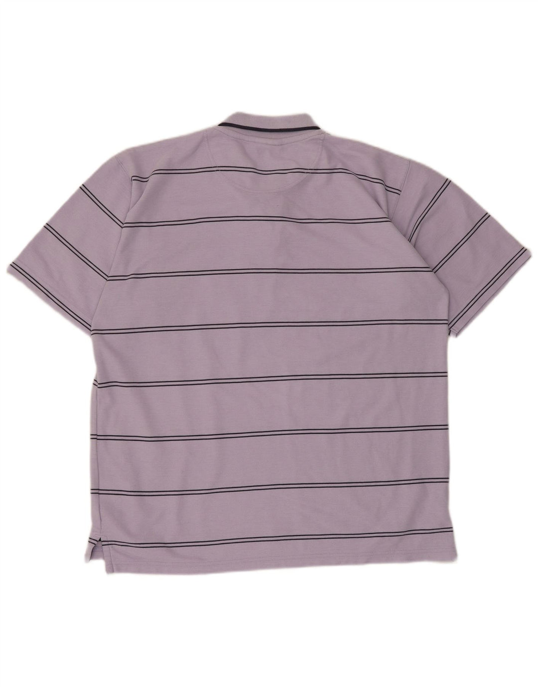Cămașă polo Umbro pentru bărbați din poliester cu dungi mov