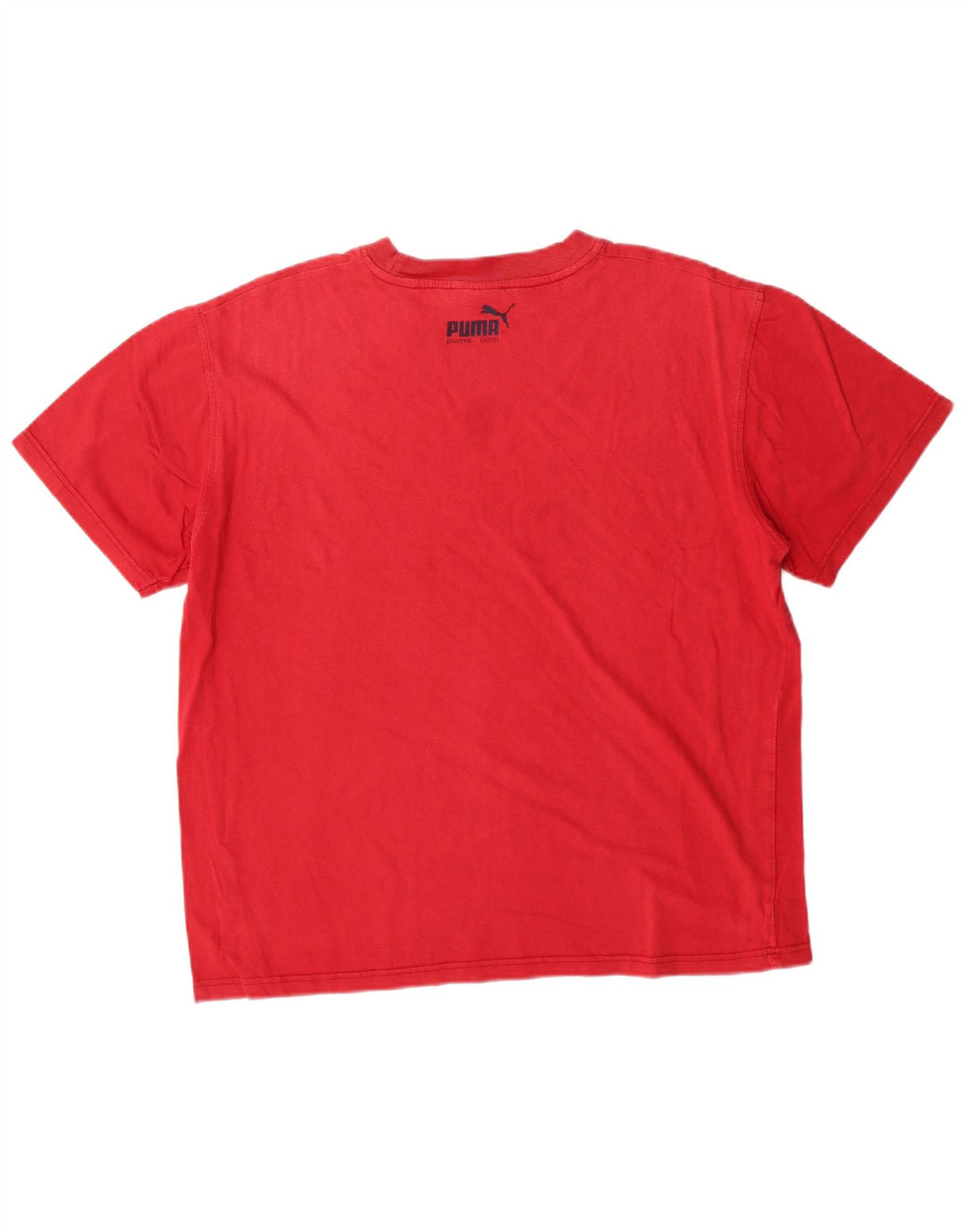 Puma Mens Graphic T-Shirt Top Large Red Cotton