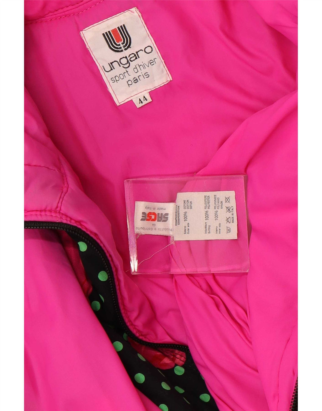Salopetă de schi pentru femei Ungaro IT 44 Medium Black Floral Bumbac