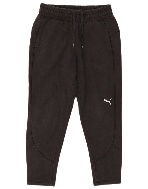 Puma Mens Tracksuit Trousers Joggers Small Black Cotton