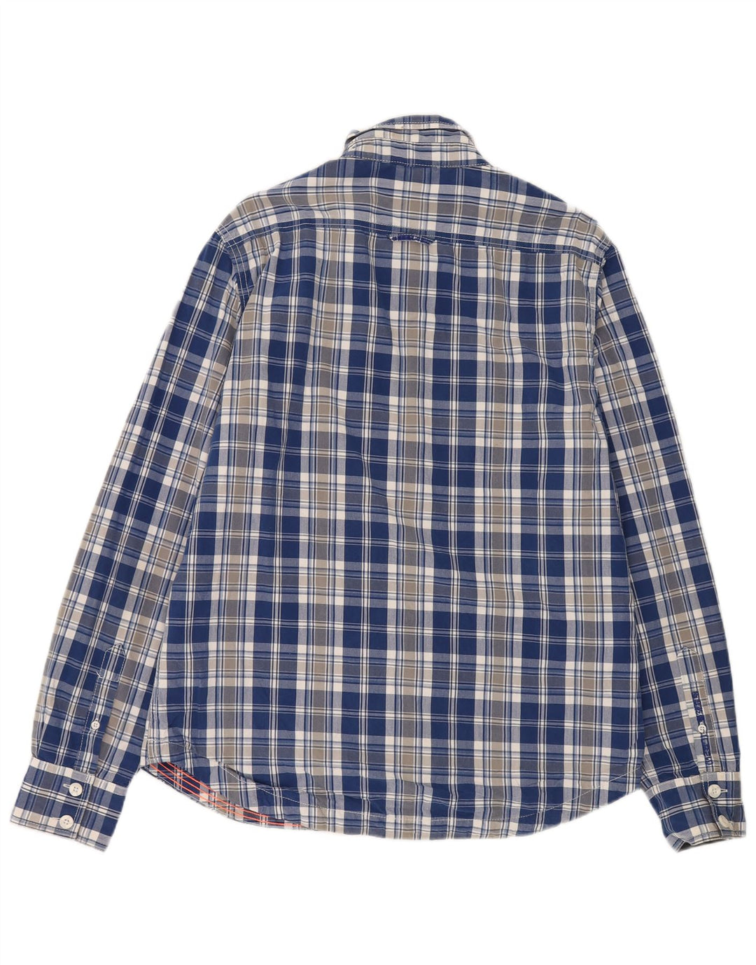 Camicia da uomo Superdry 2XL in cotone a quadri blu