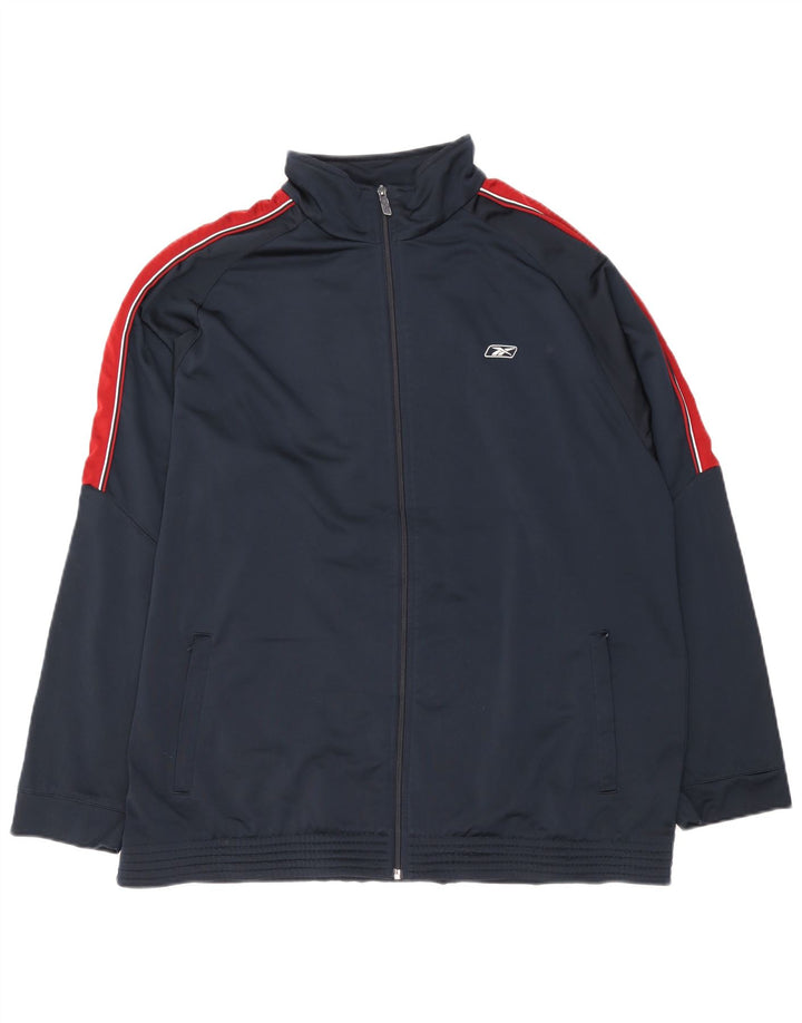 Reebok Træningsdragt til mænd Topjakke XL Marineblå Colourblock