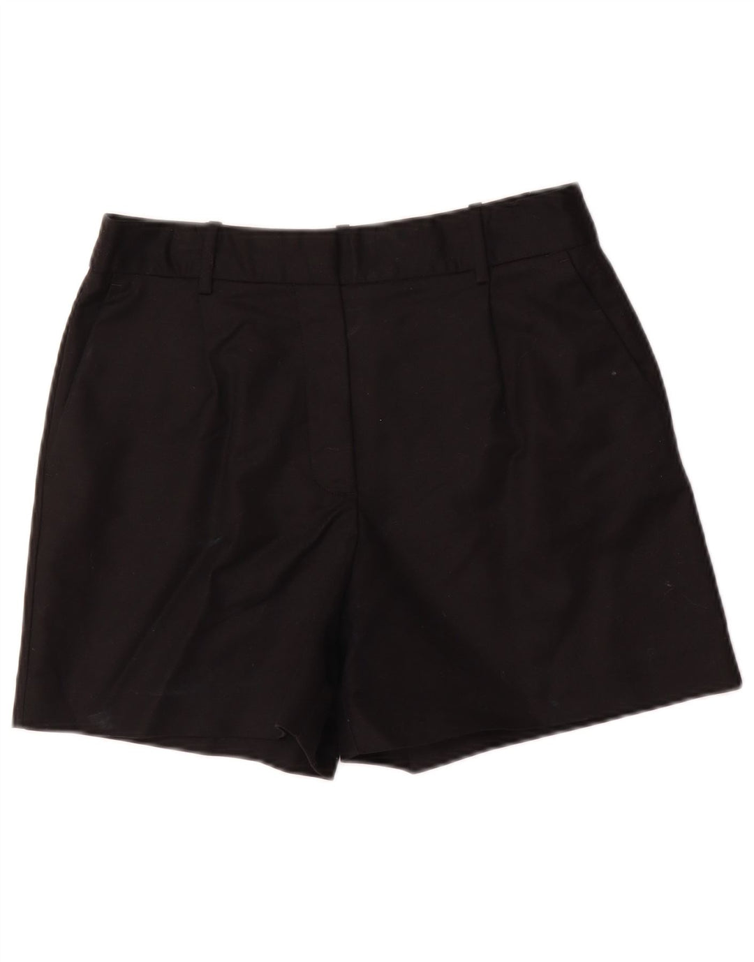 Zara Womens Pegged Chino Shorts Medium W28 Black Cotton