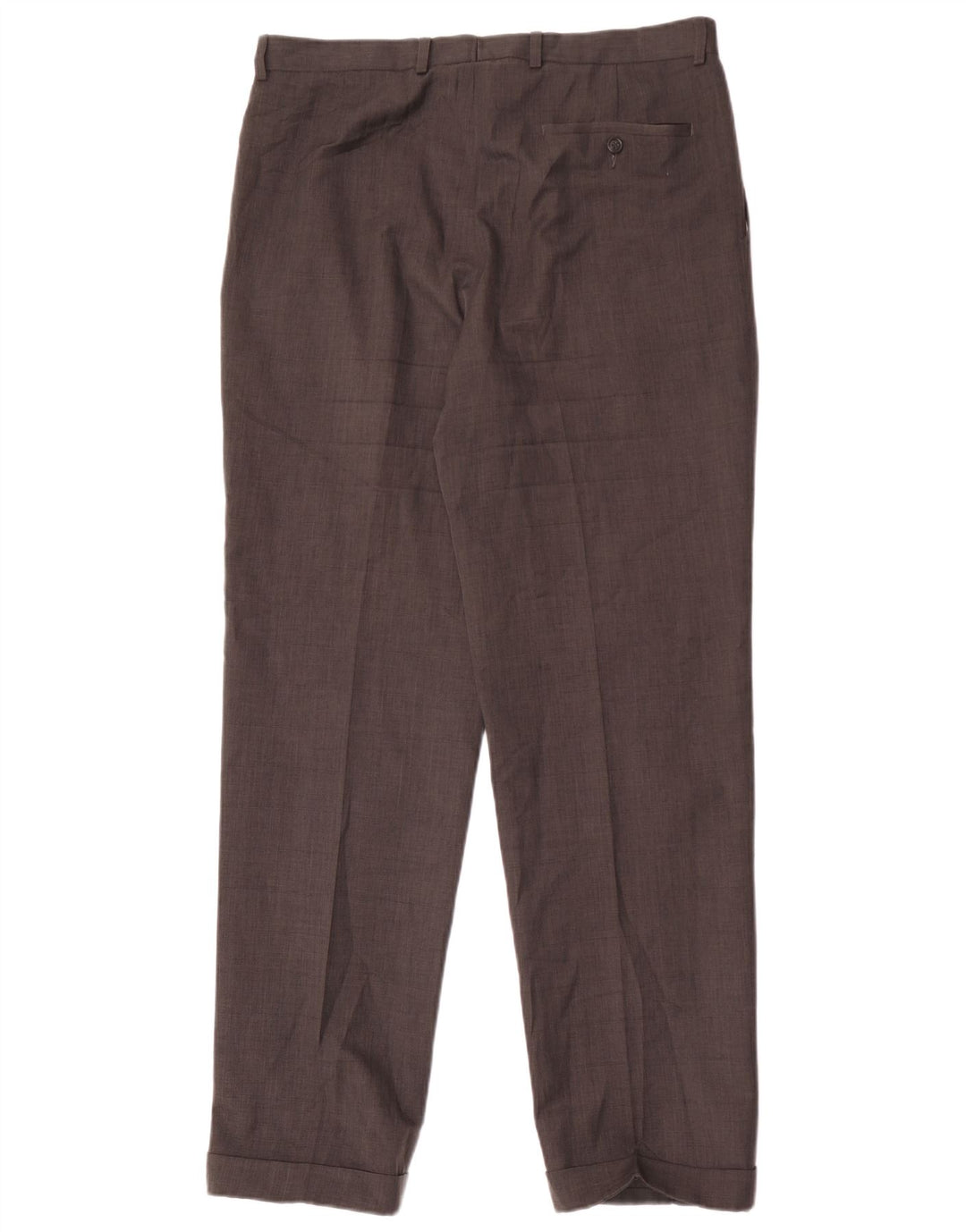 Pantaloni da abito con pegging da uomo Marks & Spencer W34 L33 poliestere grigio