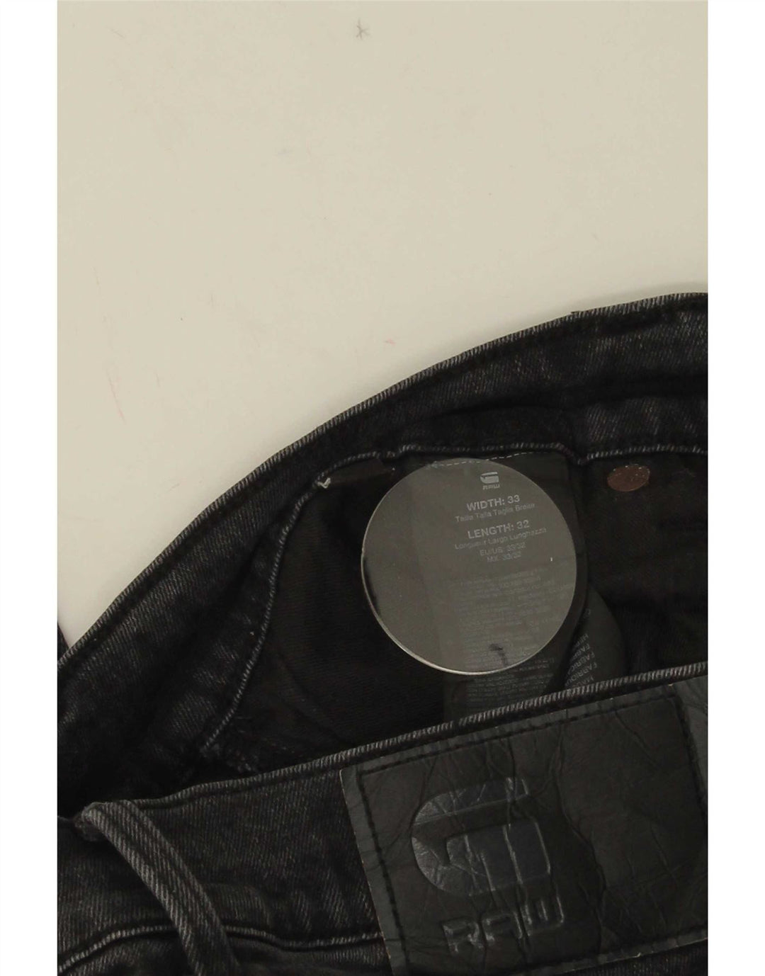 G-Star Mens Slim Jeans W33 L32 Black