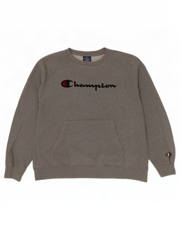 Ανδρικό γραφικό φούτερ Champion Jumper Medium Grey Flecked