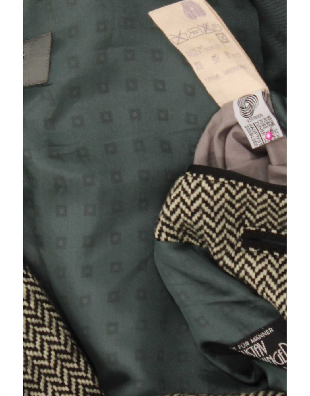 Hugo Boss Veste blazer à 2 boutons pour homme EU 56 3XL Noir à chevrons
