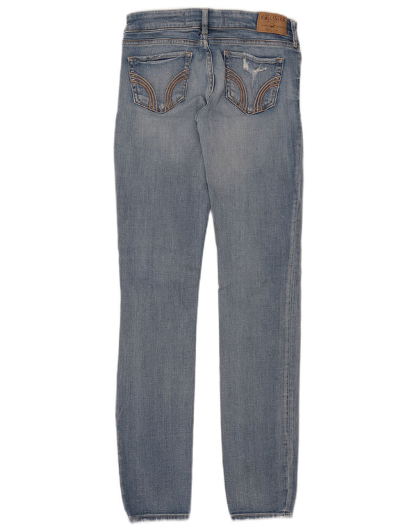 Женские потертые джинсы скинни Hollister США 1 XS W25 L31 Синий хлопок