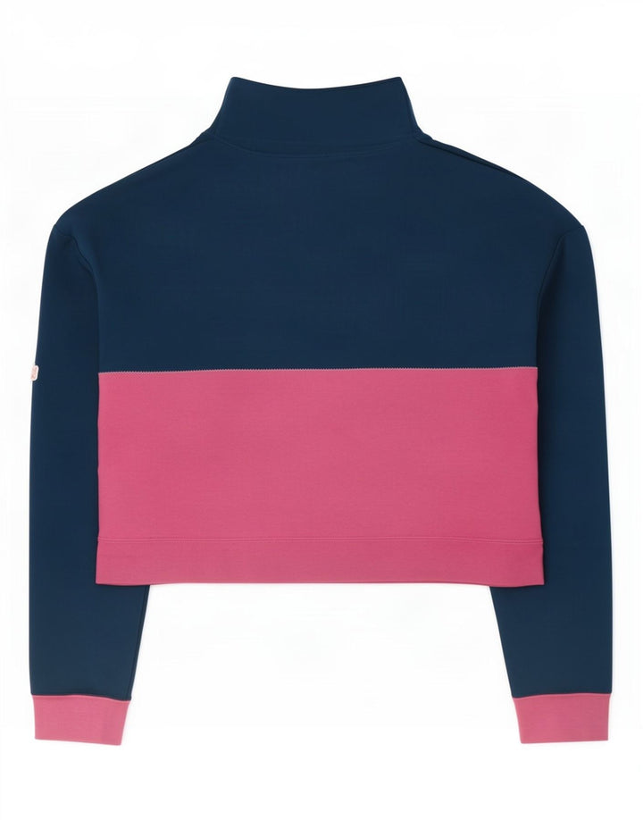Top da tuta Nike Dri Fit Graphic Pullover da donna UK 16 Large Blu