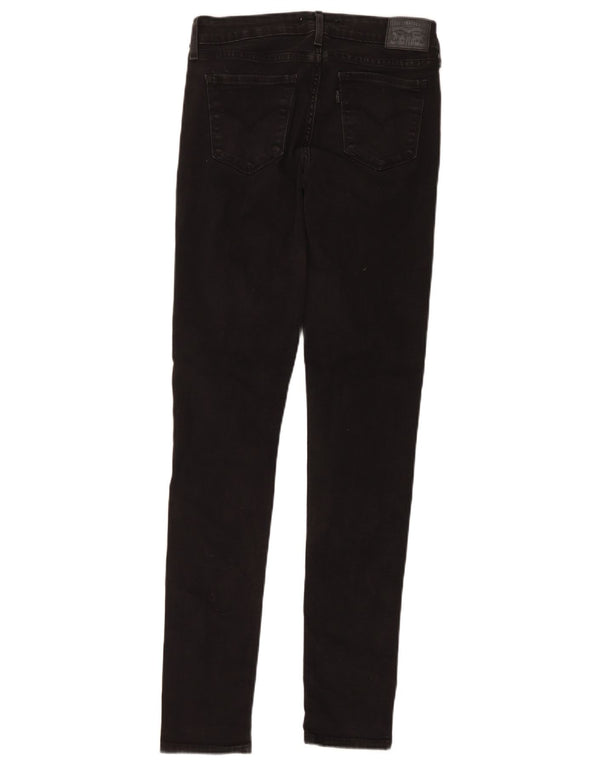 Женские джинсы скинни Levi's 711 W28 L31, черный хлопок