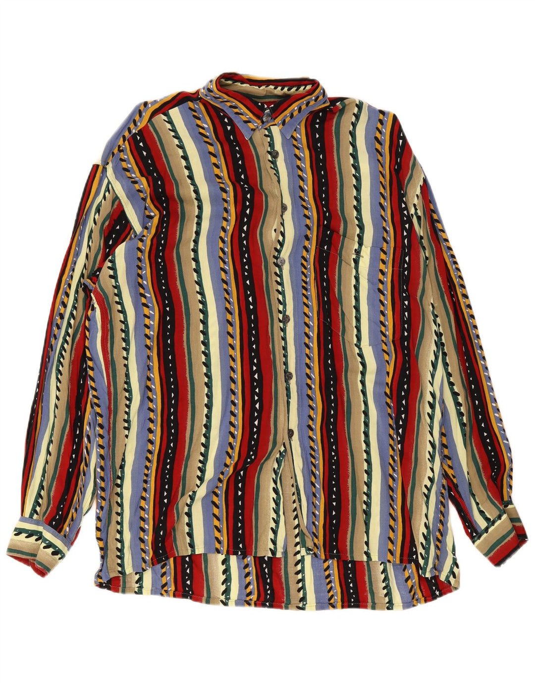 Camicia da uomo Hatico Performance taglia 41 grande in viscosa a righe multicolori