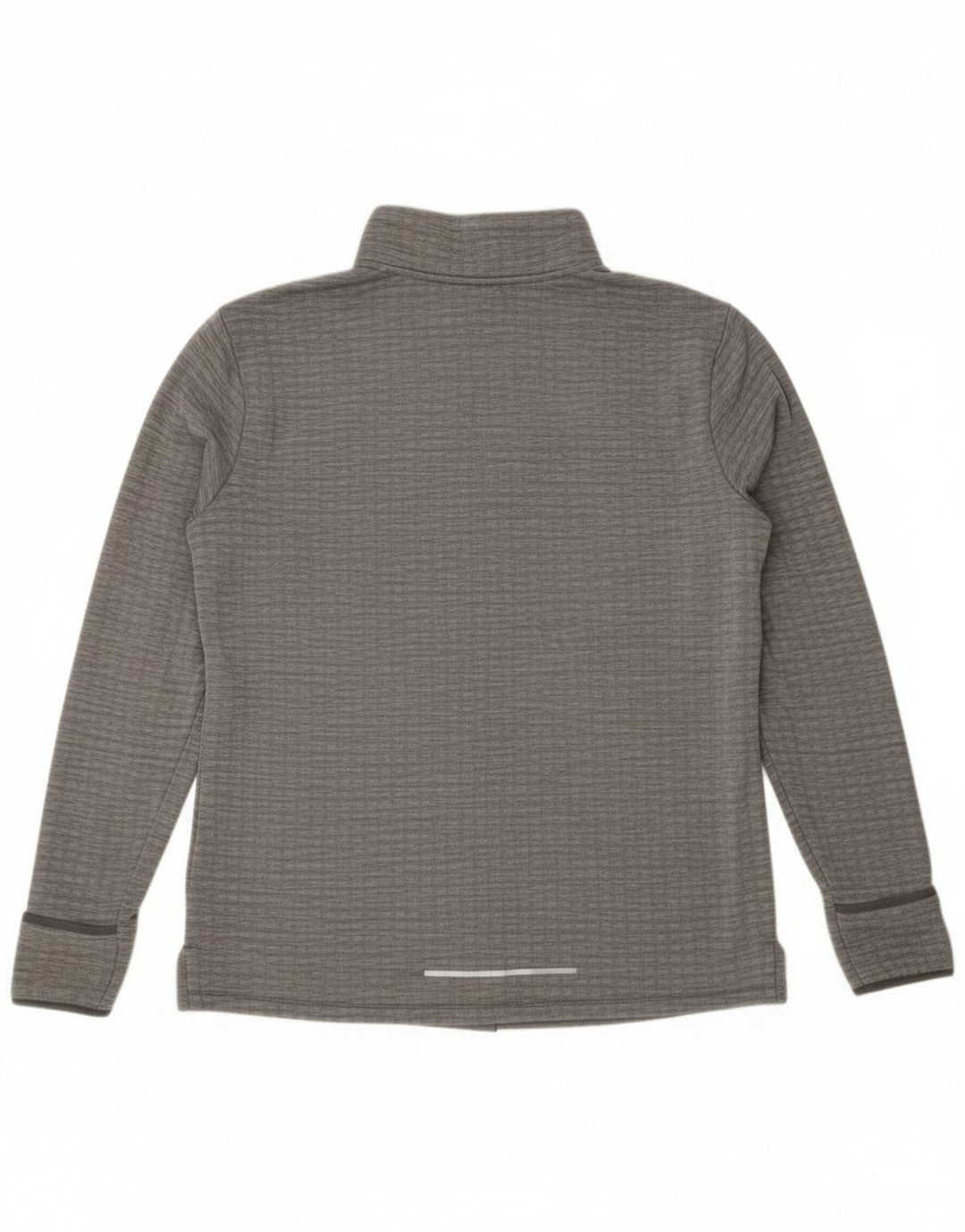 Nike Pullover med lynlås til mænd til mænd, træningsdragt, stor grå flækket polyester