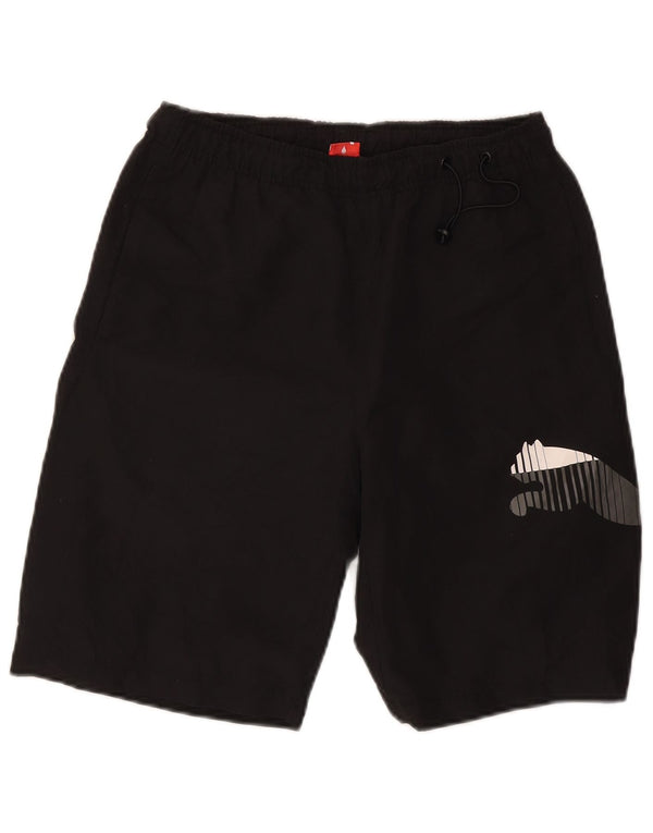 Puma Mens Graphic Sport Shorts Small Black