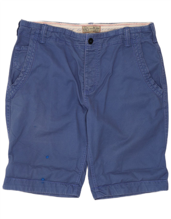 Fat Face Herre Chino Shorts W36 Stor Blå Bomuld