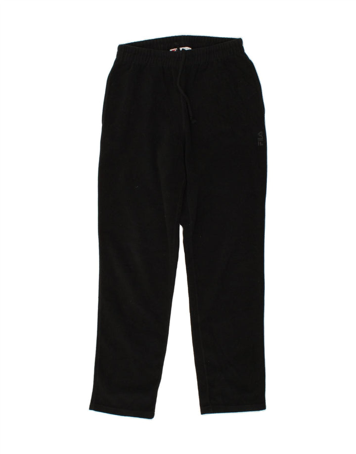 FILA Womens Tracksuit Trousers Small Black | Vintage Fila | Thrift | Second-Hand Fila | Used Clothing | Messina Hembry 