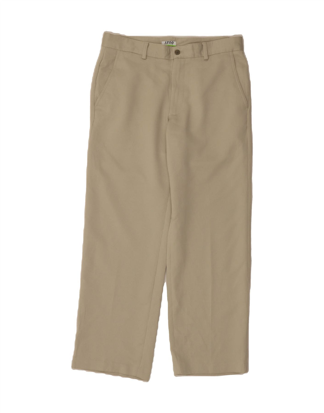 IZOD Mens Straight Chino Trousers W32 L29  Beige Striped Polyester Vintage Izod and Second-Hand Izod from Messina Hembry 