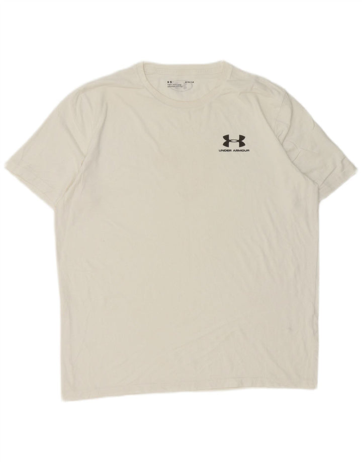 Under Armour Herre T-Shirt Top Stor Hvid