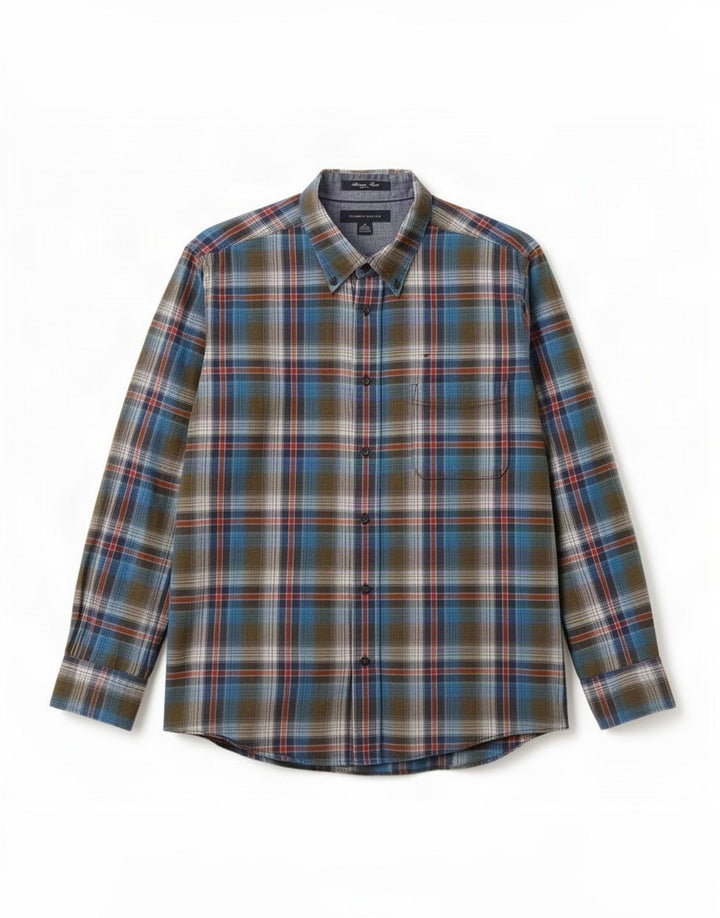 Tommy Hilfiger Mens Shirt Medium Multicoloured Plaid