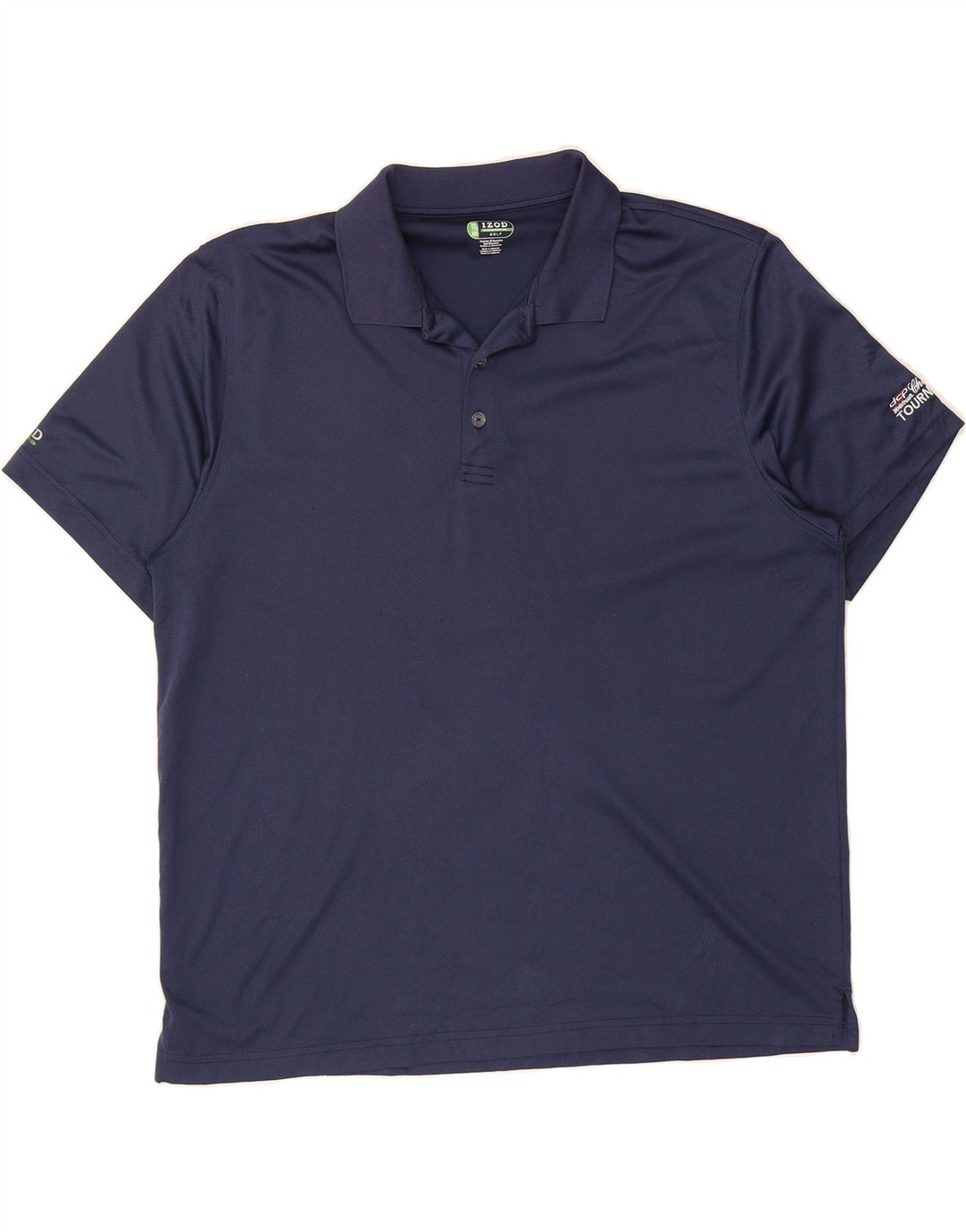 IZOD Mens Polo Shirt 2XL Navy Blue Polyester Vintage Izod and Second-Hand Izod from Messina Hembry 
