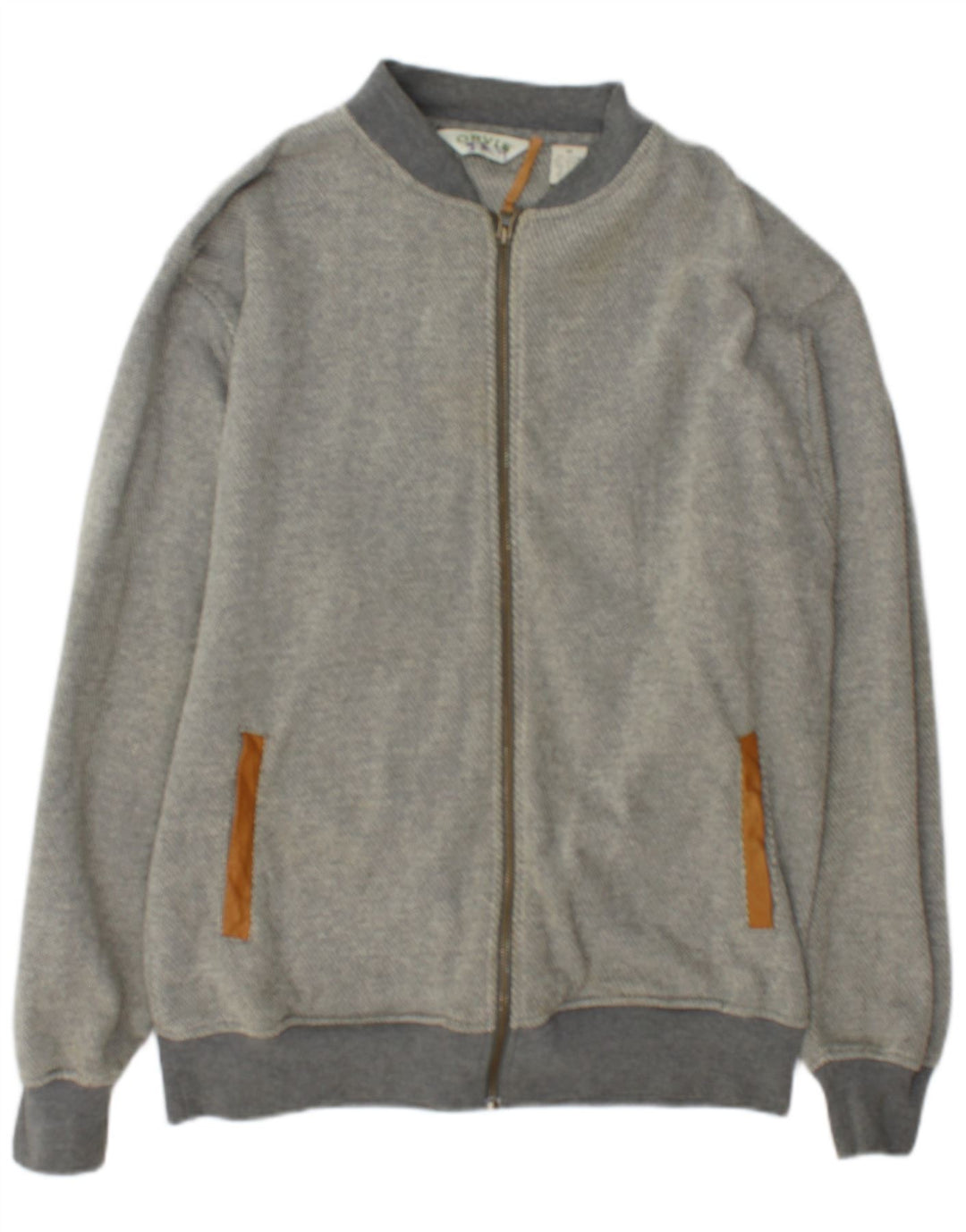 Orvis Herren-Trainingsanzugoberjacke aus mittelgrauer Baumwolle