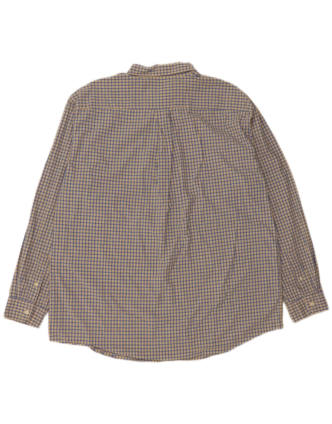 J. CREW Mens Shirt XL Yellow Check Cotton