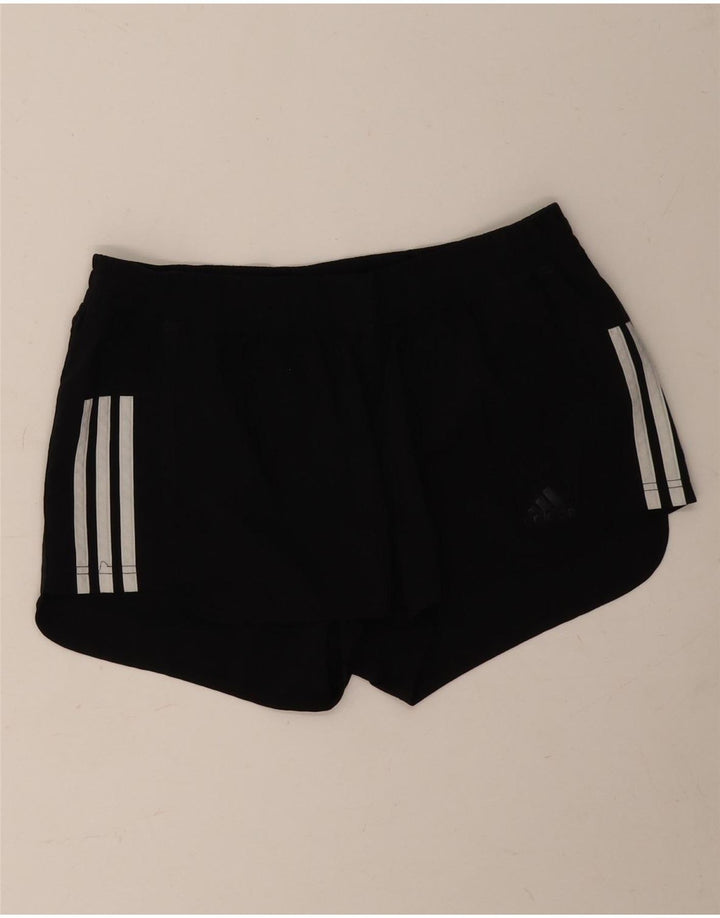 Adidas Womens Climalite Sportshorts UK 12/14 Medium Black Polyester