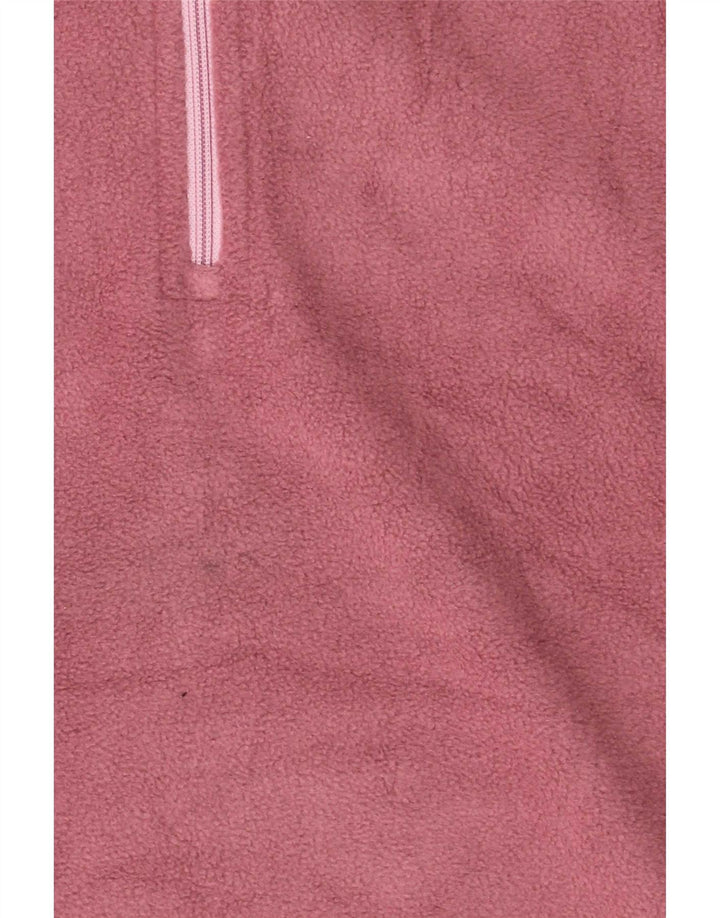 Mountain Warehouse Womens Zip Neck Fleece Jumper UK 12 Medium Pink