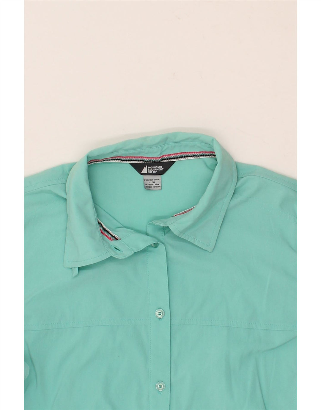 MOUNTAIN EQUIPMENT Womens Shirt UK 16 Large Turquoise Nylon Vintage Mountain Equipment and Second-Hand Mountain Equipment from Messina Hembry 