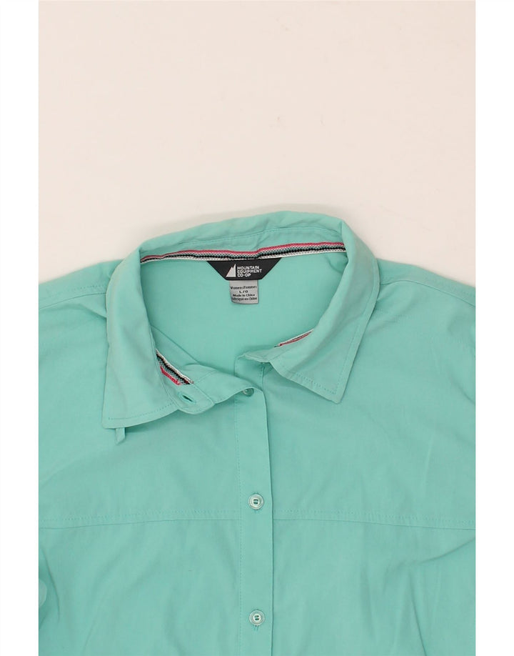 MOUNTAIN EQUIPMENT Womens Shirt UK 16 Large Turquoise Nylon Vintage Mountain Equipment and Second-Hand Mountain Equipment from Messina Hembry 