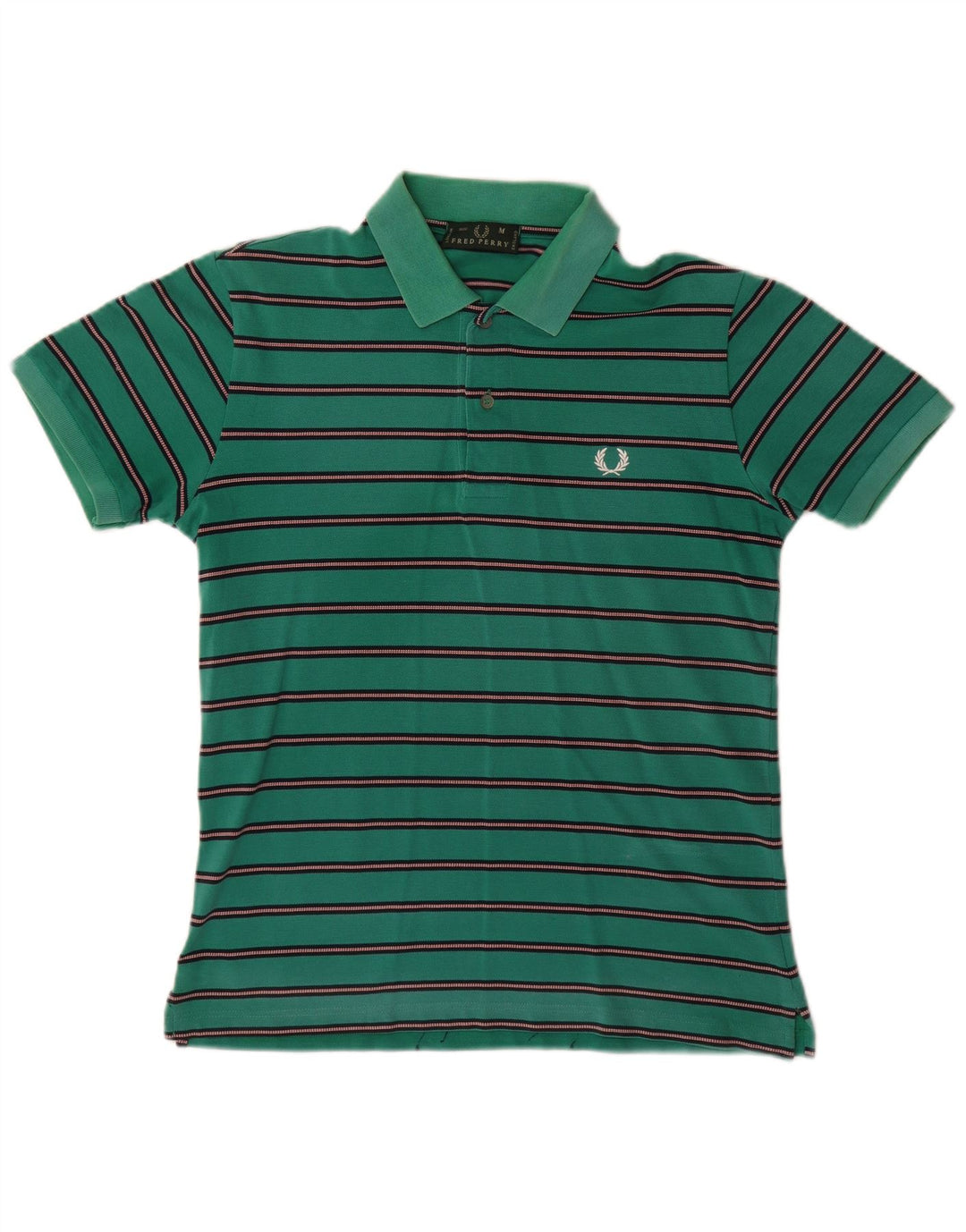 Męska koszulka polo Fred Perry, bawełniana w średnie zielone paski