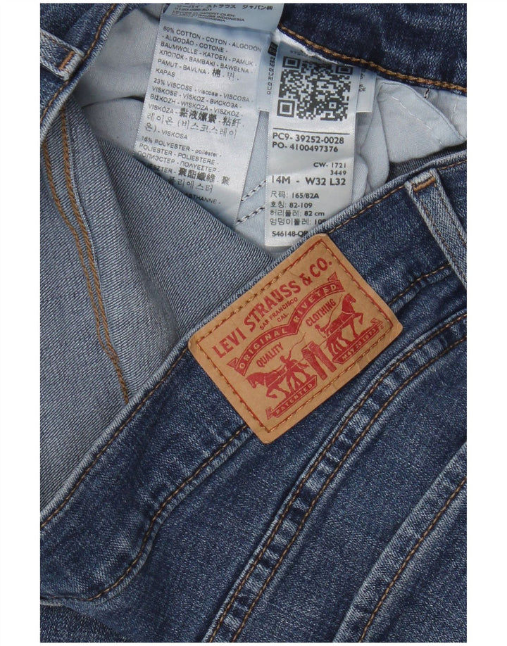 Levi's Womens Classic Bootcut Jeans US 14 XL W32 L32 Blue Cotton