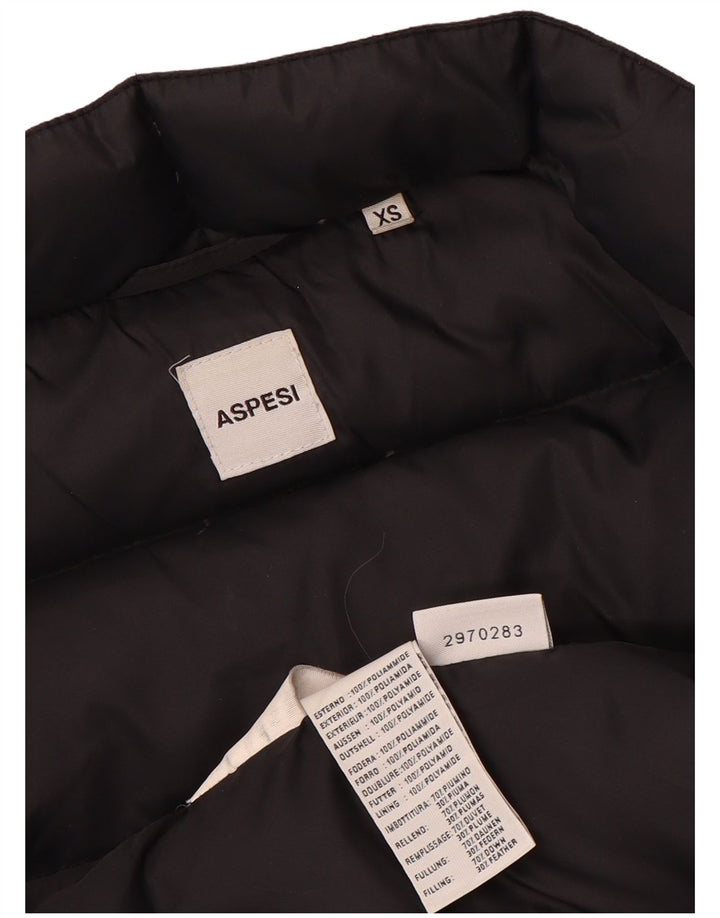 Aspesi Gilet rembourré pour femme UK 6 XS Noir Polyamide