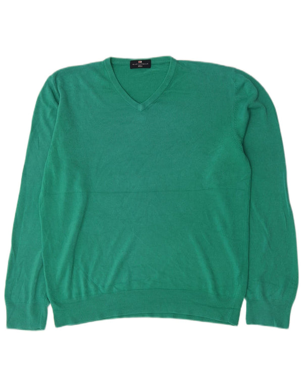 Marks & Spencer Herre Blue Harbor V-hals sweater Stor grøn