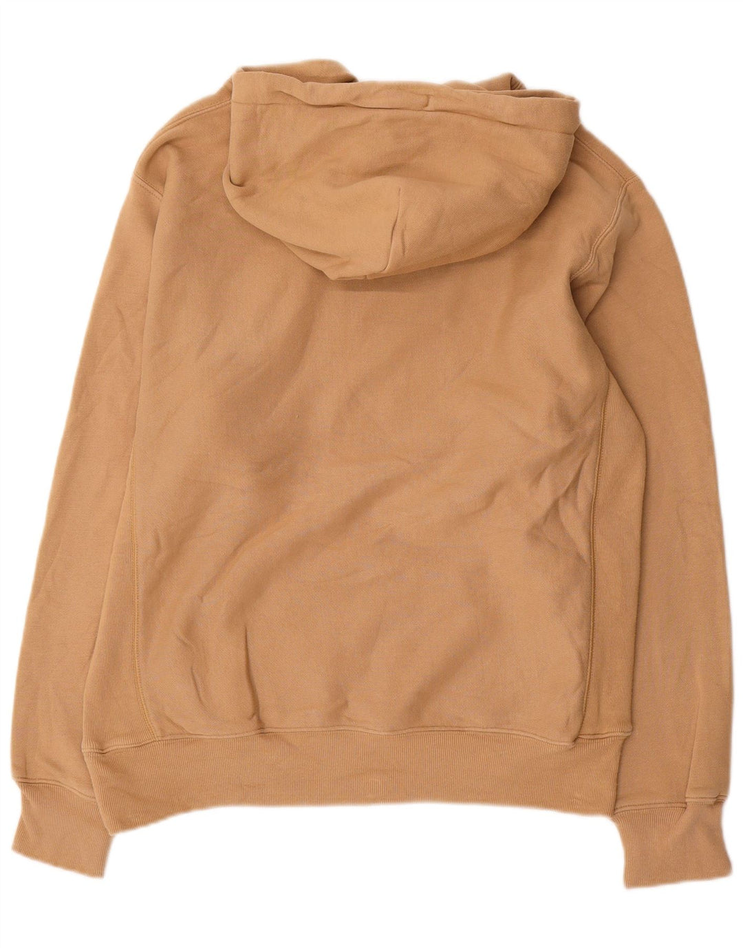Champion Mens Hoodie Jumper Medium Beige Cotton