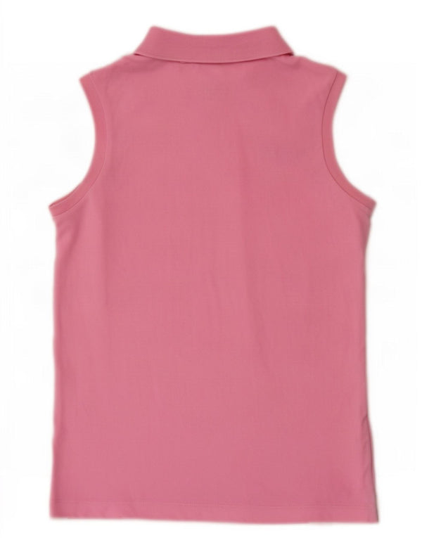 Lotto Dame ærmeløs Polo Shirt UK 8 Small Pink