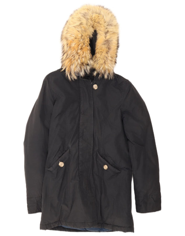 Giacca Parka con cappuccio da donna Woolrich UK 6 XS Blu Navy