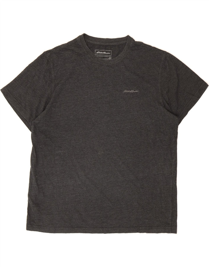 EDDIE BAUER Mens T-Shirt Top Large Grey Cotton Vintage Eddie Bauer and Second-Hand Eddie Bauer from Messina Hembry 