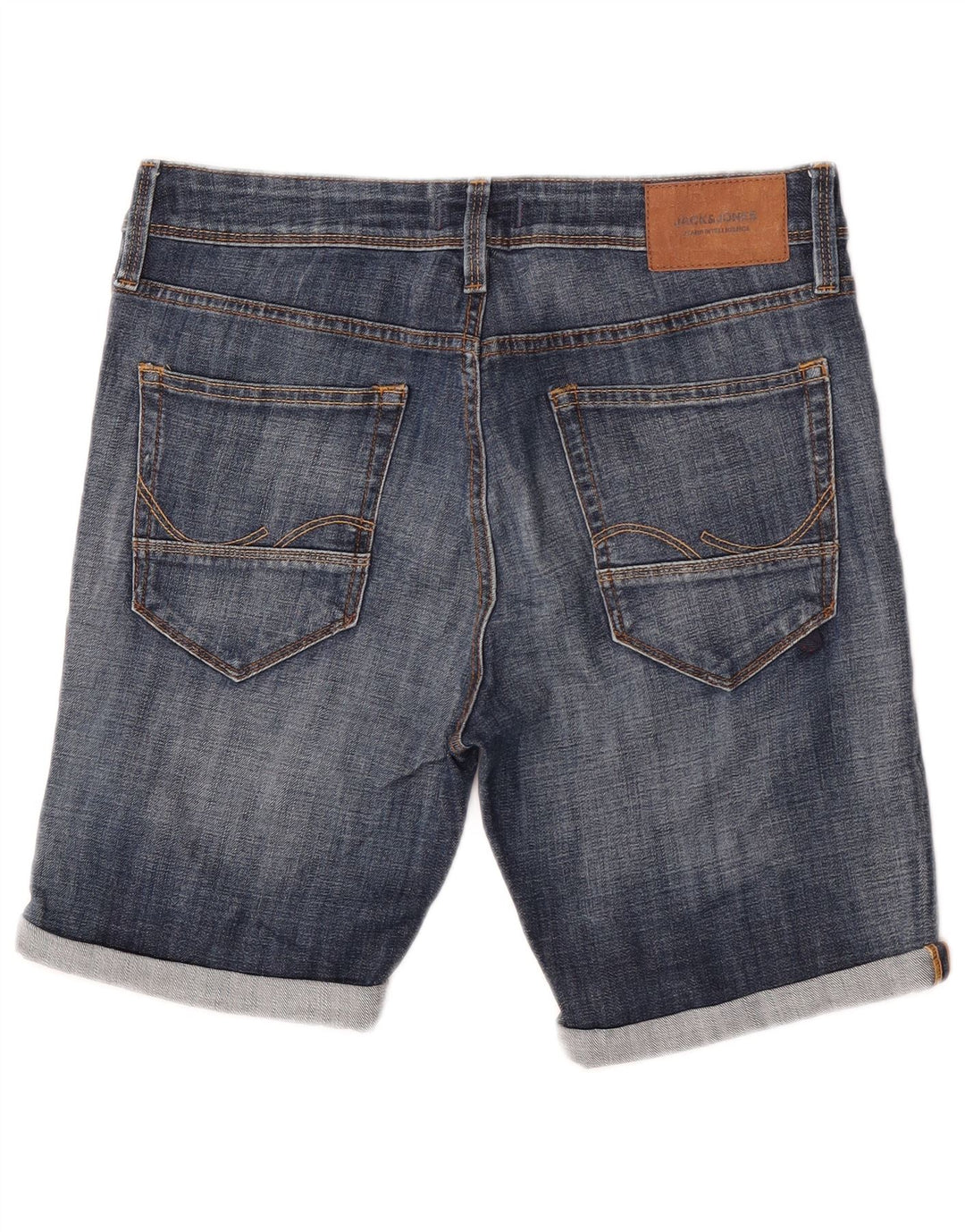 Jack & Jones Mens Denim Shorts Medium W32  Blue Cotton