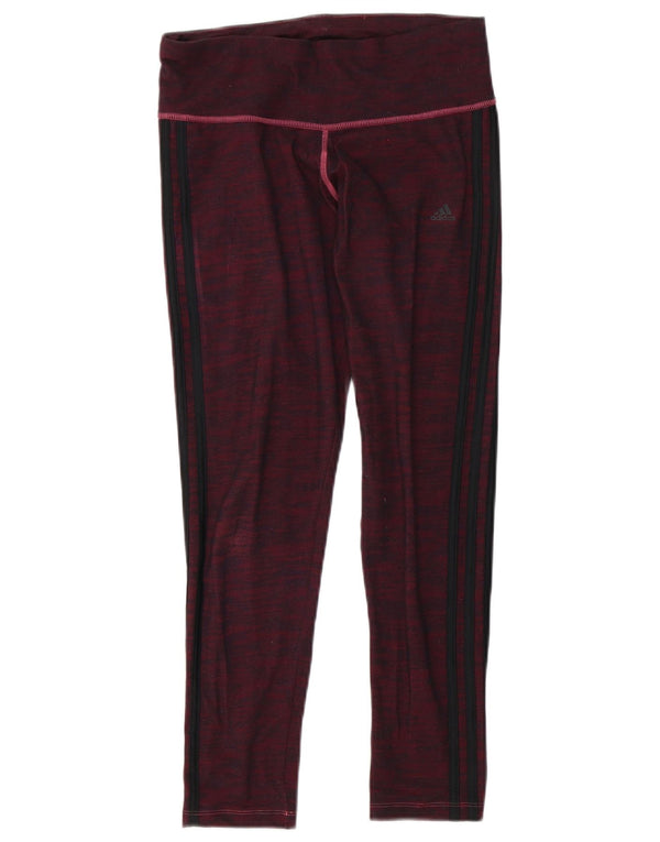 Adidas Climalite Leggings UK 12/14 Coton moucheté violet moyen pour femme