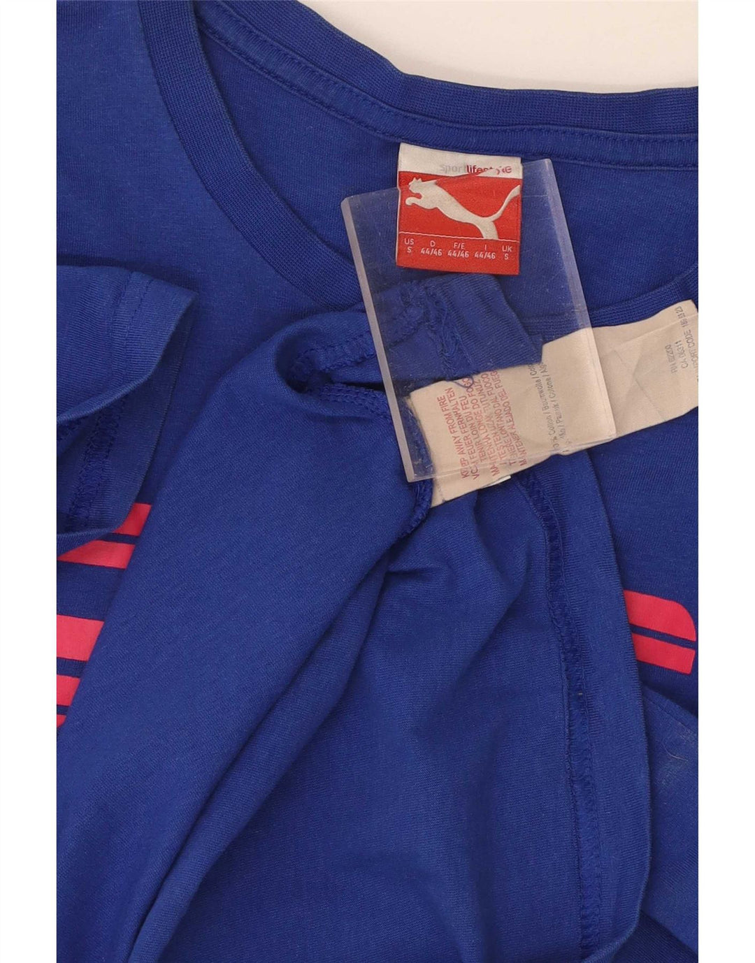 Puma Herre Grafisk T-Shirt Top Lille Blå Bomuld