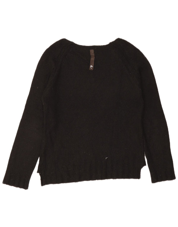 Maglione maglione con scollo a barca da donna Gas UK 14 grande nero