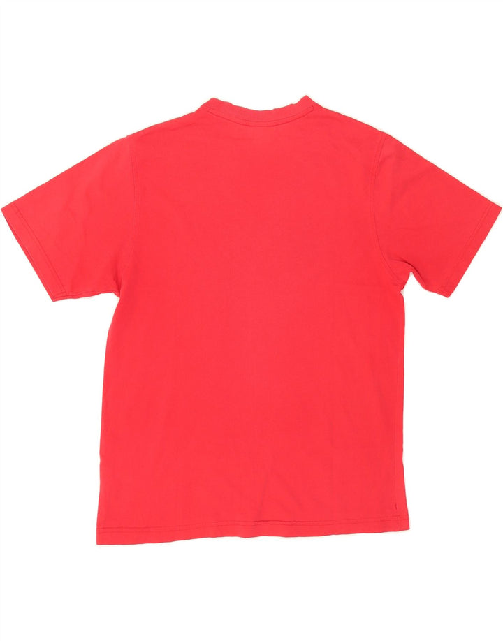 REEBOK Mens Graphic T-Shirt Top Medium Red Cotton Vintage Reebok and Second-Hand Reebok from Messina Hembry 