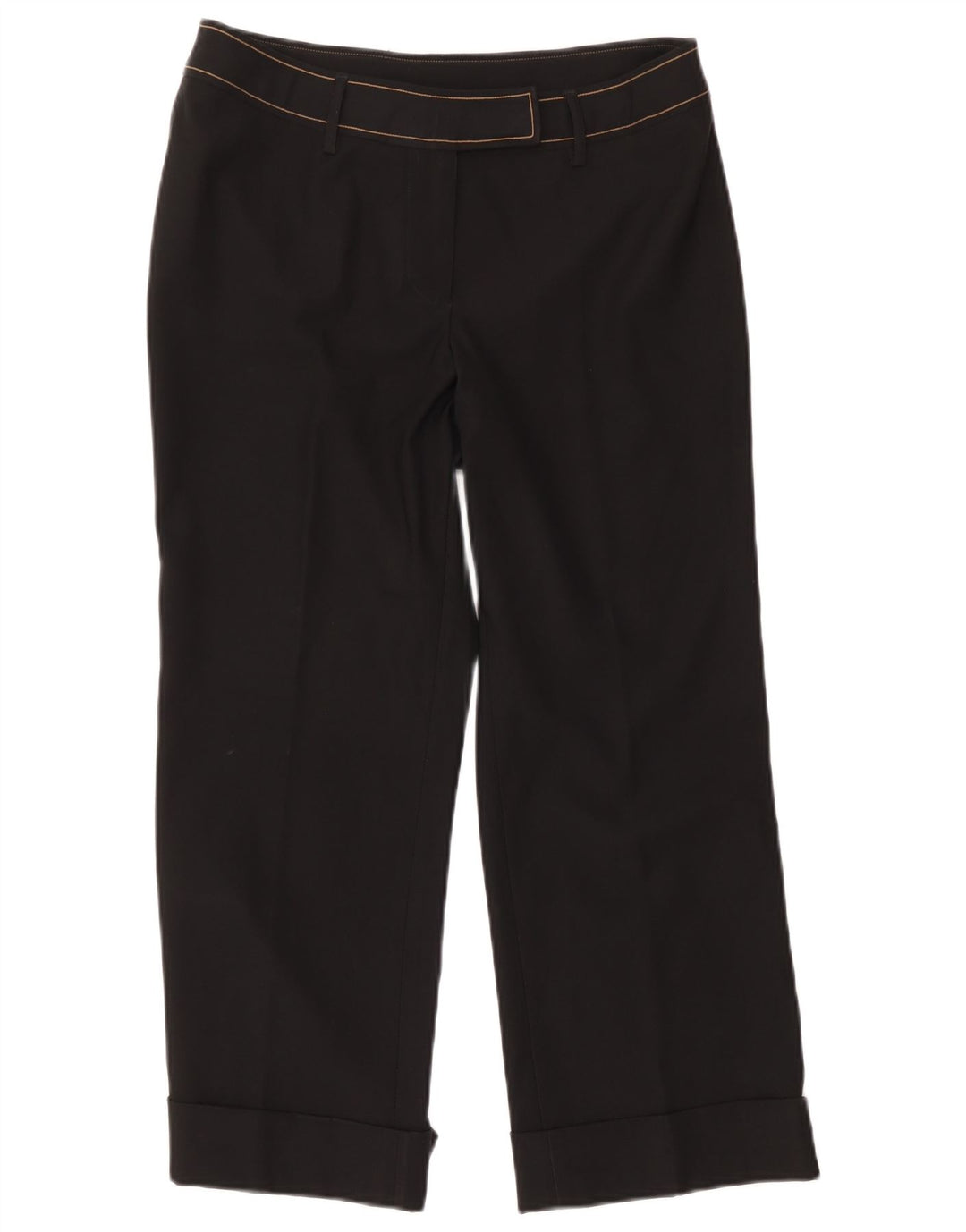 Gianfranco Ferre Womens Cropped Trousers IT 40 Small W26 L24 Black